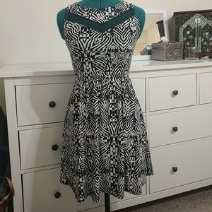 Dress with mesh details